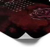 2023年のゴシックスタイルのカレンダー（写真変更可能） ポスター (角)