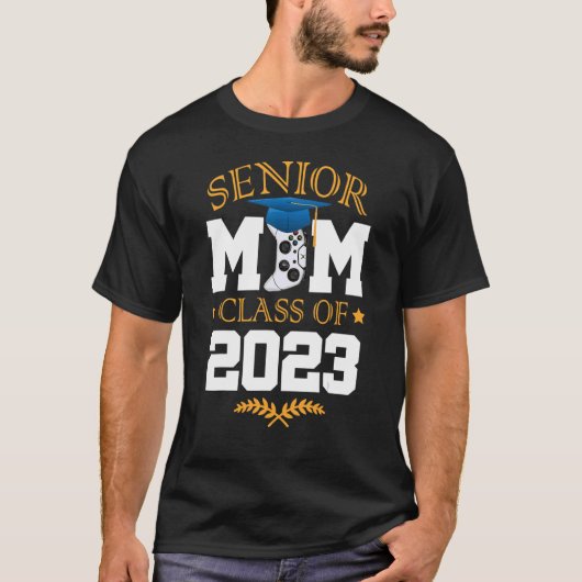 2023年のシニアママ授業ビデオゲーマーGrad Mama Gra Tシャツ (正面)