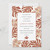 2023年のテラコッタ熱帯クラス写真卒業 案内状 (裏面)