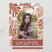 2023年のテラコッタ熱帯クラス写真卒業 案内状 (正面/裏面)