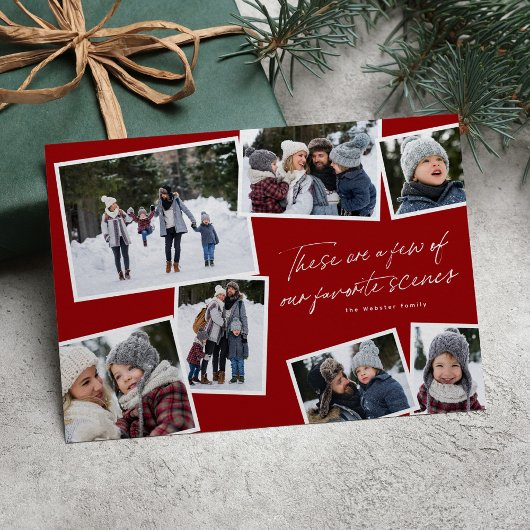 2023年のフォトコラージュモダンのハイライト シーズンカード