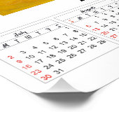 2023年のヴィンセント・ヴァン・ゴッホ・ポスターのイリスス・カレンダー ポスター (コーナー)