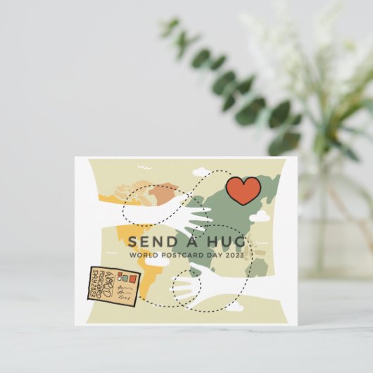 2023年の世界はがき日 ポストカード (スタンド正面)