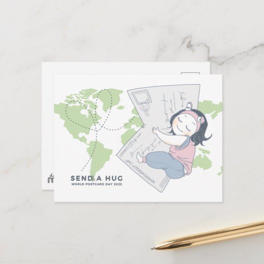 2023年の世界はがき日 ポストカード (正面/裏面インサイチュ)