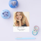 2023年の予算クラス白写真卒業 チラシ (シングル)