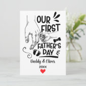 2023年の初めての父の日、名前をカスタムする シーズンカード (スタンド正面)