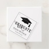 2023年の卒業式白黒ギフト フェイバータグ (インサイチュ)