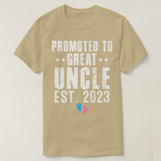 2023年の叔父素晴らし妊娠に昇進してピンクを明かす Tシャツ (デザイン正面)