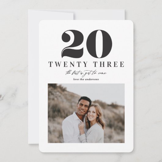 2023年の年末年始のグラフィックカード シーズンカード (正面)