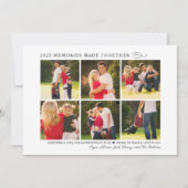 2023年の思い出を一緒に写真エレガントコラージュ シーズンカード (正面)