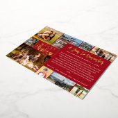 2023年の振り返り 11枚の写真 2024カレンダー ホイル 箔シーズンカード (回転した状態)