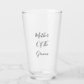 2023年の新郎結婚の贈り物の母モダン タンブラーグラス (正面)