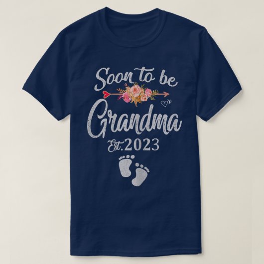 2023年の母の日Nの祖母になる女性 Tシャツ (デザイン正面)