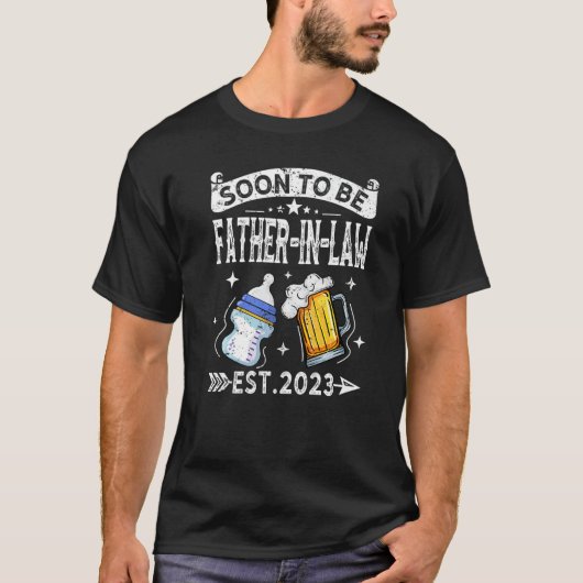 2023年の法律の父になるMensのヴィンテージレトロ Tシャツ (正面)
