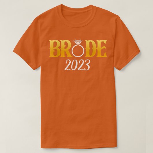 2023年の結婚式やバチェラーパーティーのお揃いアイテム Tシャツ (デザイン正面)