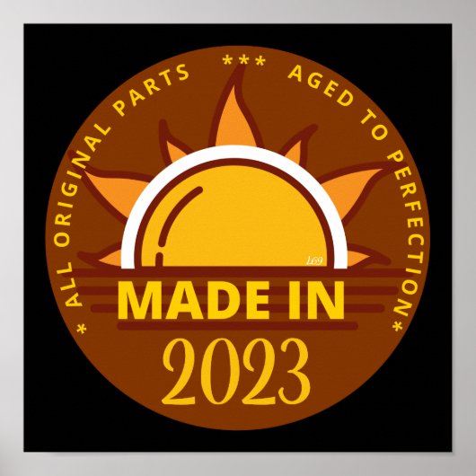 2023年の誕生日おもしろいプレゼント ポスター (正面)