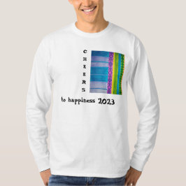 2023年の非常に陽気な新年の色Tシャツ Tシャツ