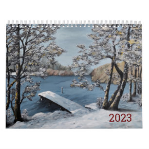 2023年の風景画美 – 油絵  カレンダー