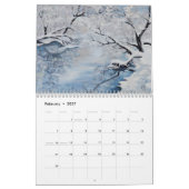 2023年の風景画美 – 油絵  カレンダー (2月 2027)