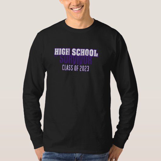 2023年の高校の生き残りクラス Tシャツ (正面)