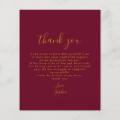 2023年のBUDGETクラス金ゴールドマルーン卒業 (裏面)