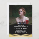 2023年のDeco写真卒業のクラス 招待状 (裏面)