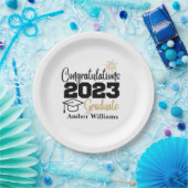 2023年のGradパーティーデコールクラスのパーソナライズ ペーパープレート (パーティー)