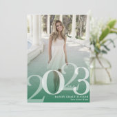 2023年はっきりしたオーバーレイ・グリーン卒業 案内状 (スタンド正面)