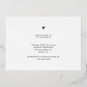 2023年エレガント卒ガーリーカスタムパーティー 箔招待状 (裏面)