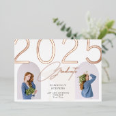 2023年エレガント卒ガーリーカスタムパーティー 箔招待状 (立ち正面)