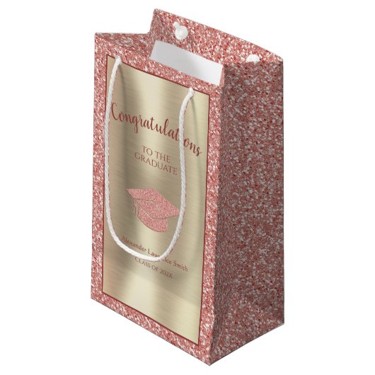 2023年エレガント卒業おめでとうございます スモールペーパーバッグ (正面アングル)