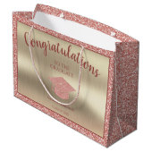 2023年エレガント卒業おめでとうございます ラージペーパーバッグ (裏面アングル)