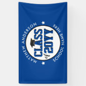 2023年エレガント卒業パーティーのブルークラス 横断幕 (縦)