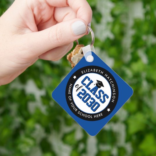 2023年エレガント卒業ブルークラス キーホルダー (手)