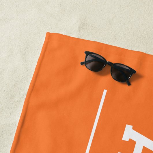 2023年オレンジ科パーソナライズされた学名 ビーチタオル (インサイチュ)