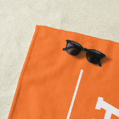 2023年オレンジ科パーソナライズされた学名 ビーチタオル (インサイチュ)