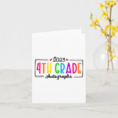 2023年オートグラフ4年卒業 カード (黄色い花)