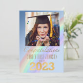 2023年カジュアルのレインボー水彩写真教室 招待状 (スタンド正面)