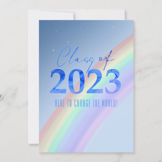 2023年カジュアルのレインボー水彩写真教室 招待状 (裏面)