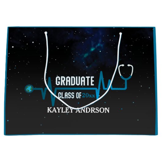 2023年カスタムのナースクラス ラージペーパーバッグ (正面)