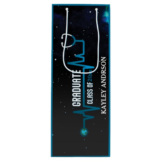 2023年カスタムのナースクラス ワインギフトバッグ (正面)