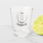 2023年カスタムブラックレターのクラスおめでとう ショットグラス (裏面)