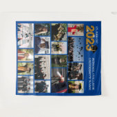 2023年カスタム学校フォトブルー卒業クラス タペストリー (正面(横))