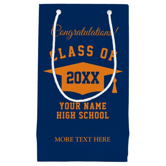 2023年カスタム高校卒業パーティーのクラス スモールペーパーバッグ (正面)