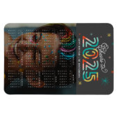 2023年カラフルのカレンダーの写真への応援 マグネット (横)