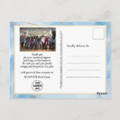 2023年カレモダンンダーブルー企業の金ゴールド ポストカード (裏面)