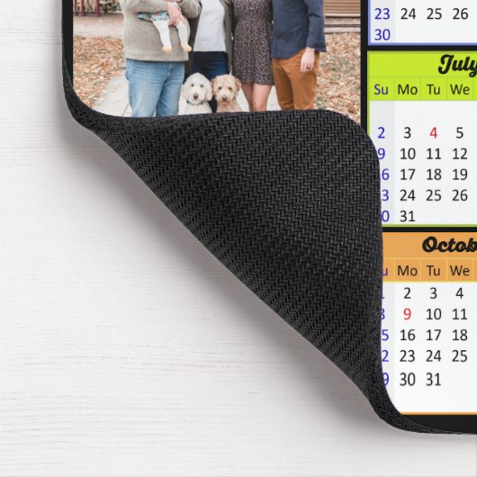 2023年カレンカスタムダー家族2枚モダン写真 マウスパッド (コーナー)