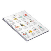 2023年カレンダーかわいい猫と犬 ノートブック (右側)