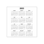 2023年カレンダーゴム印 ラバースタンプ (インプリント)