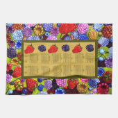 2023年カレンダーベリーブラックベリーイチゴ キッチンタオル (横)